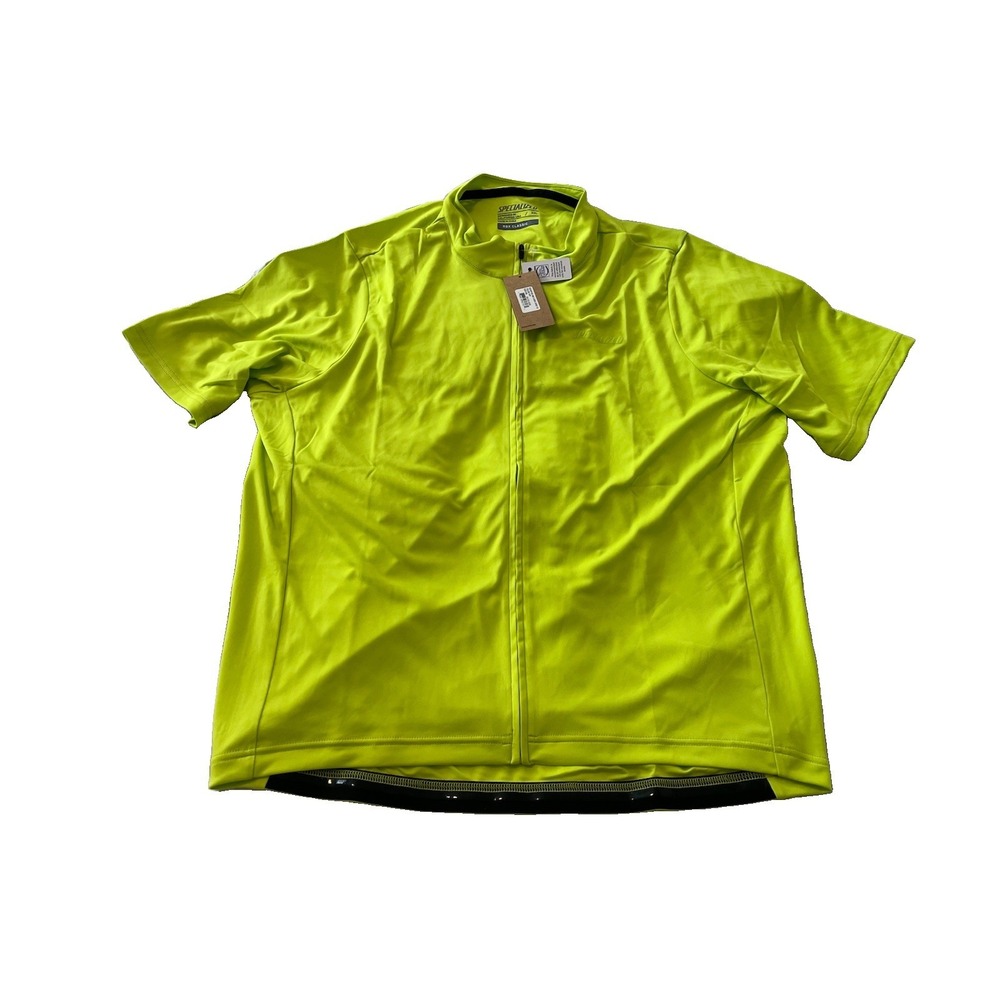 Specialized RBX Classic Cycling Jersey Mens XXL Neon Yellow Green NWT